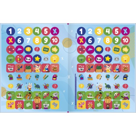 Foto ilustrativa Cartilha de Atividades de Matemática - Tabuada Aprender, Brincar e Colorir 8 Folhas