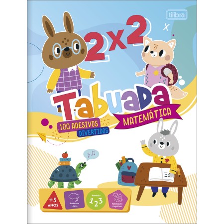 Foto ilustrativa Cartilha de Atividades de Matemática - Tabuada Aprender, Brincar e Colorir 8 Folhas