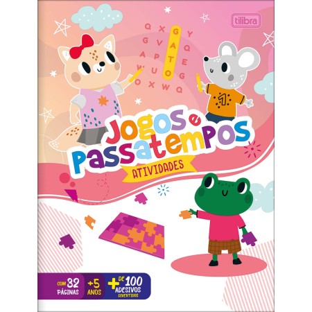 Foto ilustrativa Cartilha de Atividades Jogos e Passatempos Aprender, Brincar e Colorir 16 Folhas
