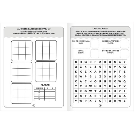 Foto ilustrativa Cartilha de Atividades Jogos e Passatempos Aprender, Brincar e Colorir 8 Folhas