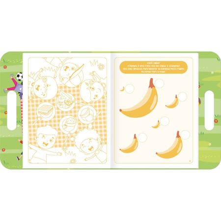 Foto ilustrativa Cartilha de Atividades Maleta Alimentos Aprender, Brincar e Colorir 8 Folhas