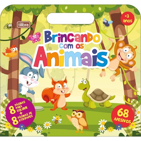 Foto ilustrativa Cartilha de Atividades Maleta Animais Aprender, Brincar e Colorir 8 Folhas