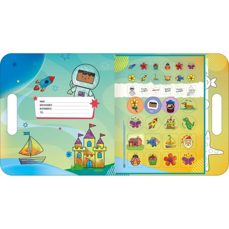 Foto ilustrativa Cartilha de Atividades Maleta Aprender a Desenhar Aprender, Brincar e Colorir 8 Folhas