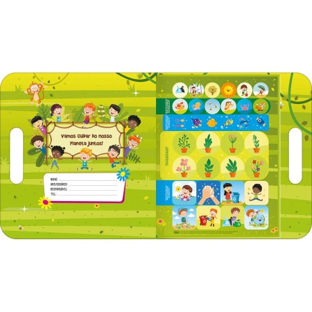 Foto ilustrativa Cartilha de Atividades Maleta Cuidando do Planeta Aprender, Brincar e Colorir 8 Folhas