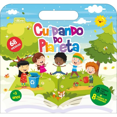 Foto ilustrativa Cartilha de Atividades Maleta Cuidando do Planeta Aprender, Brincar e Colorir 8 Folhas