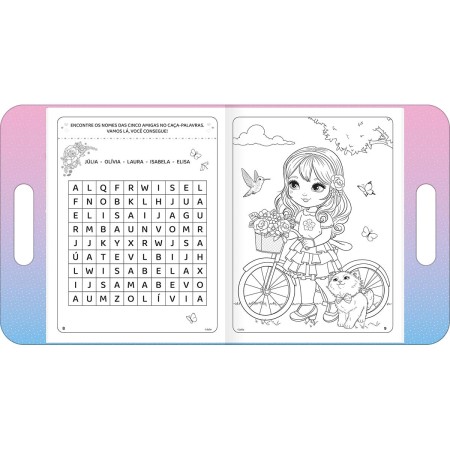 Foto ilustrativa Cartilha de Atividades Maleta Jolie 8 Folhas