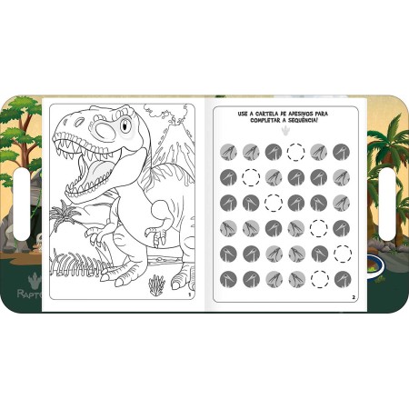 Foto ilustrativa Cartilha de Atividades Maleta Raptor 8 Folhas