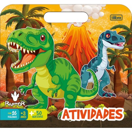 Foto ilustrativa Cartilha de Atividades Maleta Raptor 8 Folhas