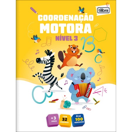 Foto ilustrativa Cartilha de Coordenação Motora Nível 3 16 Folhas