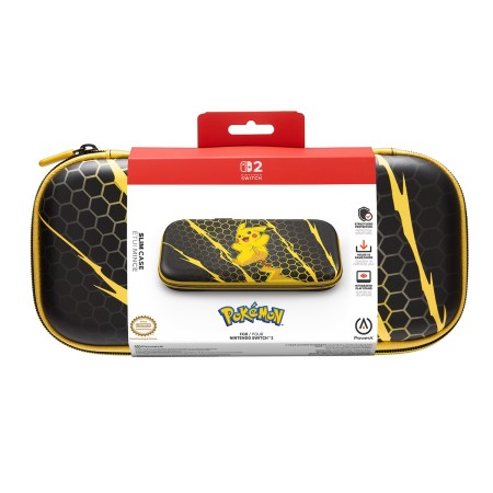 Foto ilustrativa Case de Proteção Slim PowerA para Nintendo Switch 2 - Pikachu Storm