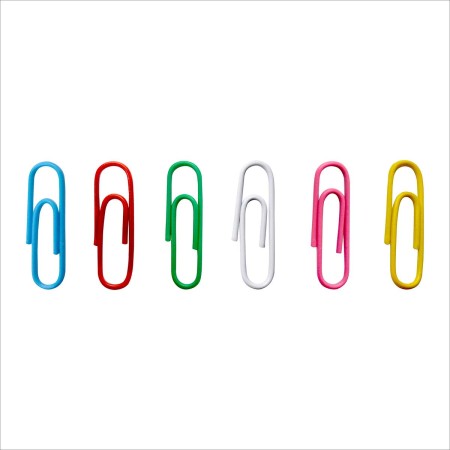 Foto ilustrativa CLIPS 28MM 6 CORES 100 UNIDADES