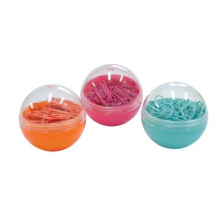 Foto ilustrativa Clips 28mm Bolinhas Cores Sortidas 80 Unidades