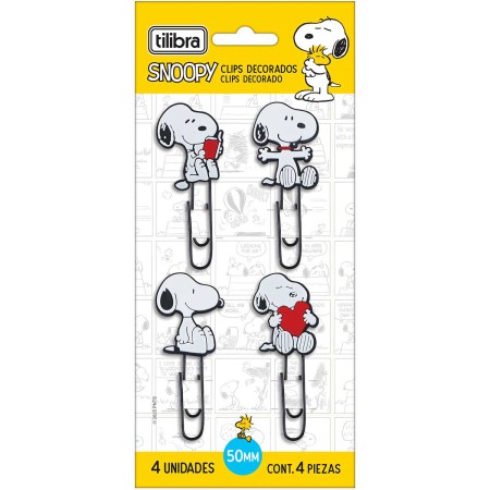 Foto ilustrativa Clips Decorado Snoopy 50mm 4 Unidades
