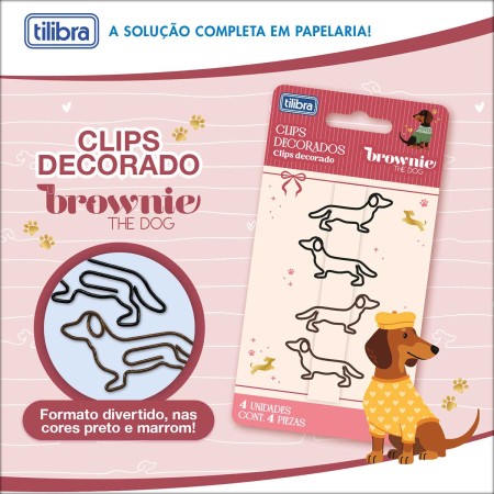 Foto ilustrativa Clips Decorados Brownie