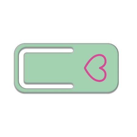 Foto ilustrativa Clips Metal Decorado com 3 Unidades