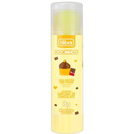 Foto ilustrativa Cola Em Bastão 8G Com Cheiro - Brownie de Chocolate, Cookie de Baunilha e Sorvete de Morango - Sortido