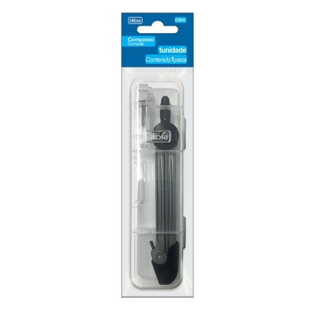 Foto ilustrativa Compasso Escolar sem Tira-Linha C503 com Estojo