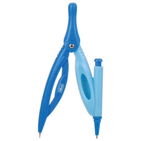 Foto ilustrativa Compasso Escolar sem Tira-Linha Plástico