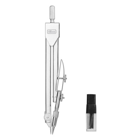 Foto ilustrativa Compasso Metal com Tira-Linha C502 com Estojo