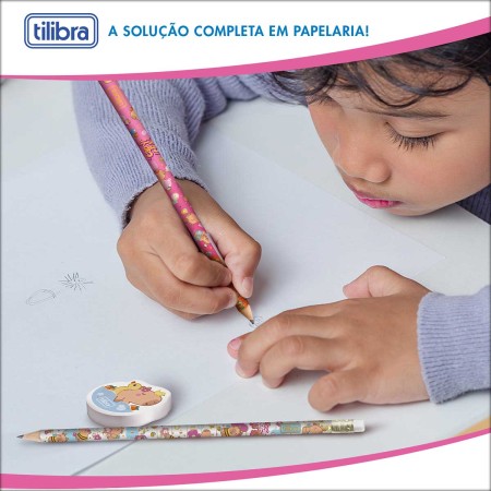 Foto ilustrativa Conjunto Escrita Escolar Capyclub - Blister com 3 unidades