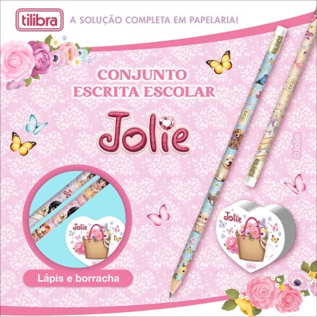 Foto ilustrativa Conjunto Escrita Escolar Jolie Blister - 3 Unidades