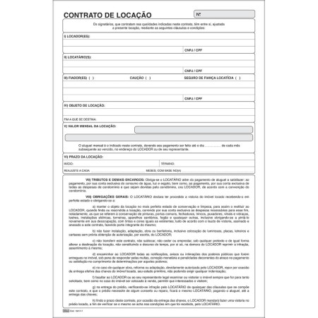 Foto ilustrativa Contrato de Locação - 100 Folhas