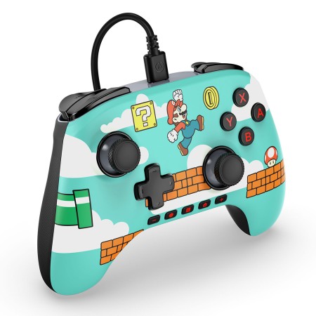 Foto ilustrativa Controle Advantage com Fio PowerA para Nintendo Switch 2 - Mario Time