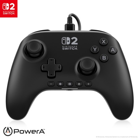 Foto ilustrativa Controle Advantage com Fio PowerA para Nintendo Switch 2 - Preto