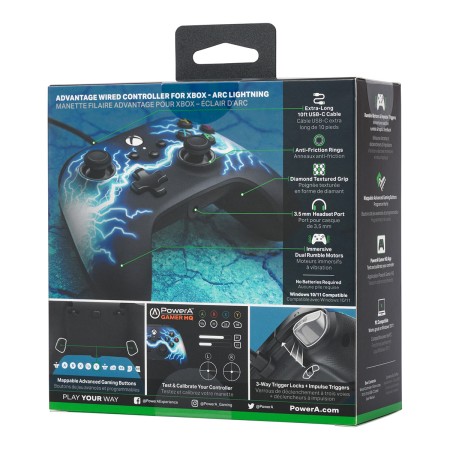 Foto ilustrativa Controle Avançado com fio Power-A para XBOX Serie X|S - Raio