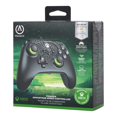 Foto ilustrativa Controle Avançado com fio Power-A para XBOX Serie X|S - Verde Celestial