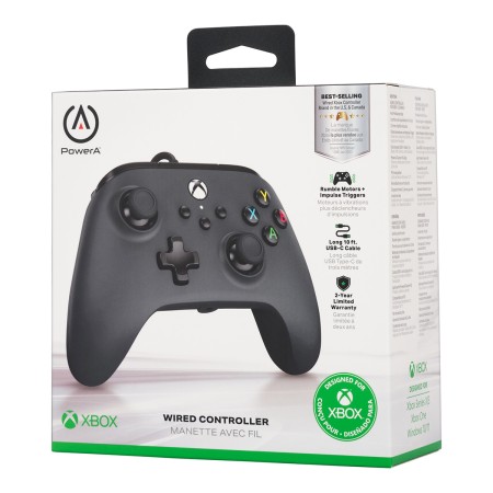 Foto ilustrativa Controle com fio Power-A para XBOX Serie X|S - Preto