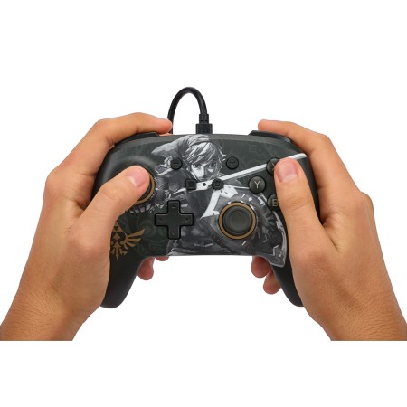 Foto ilustrativa Controle Enhanced Com Fio Power-A para Nintendo Switch - Zelda Battle-Ready Link