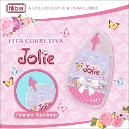 Foto ilustrativa Corretivo em Fita 5mmx5m Jolie - Blister com 1 Unidade