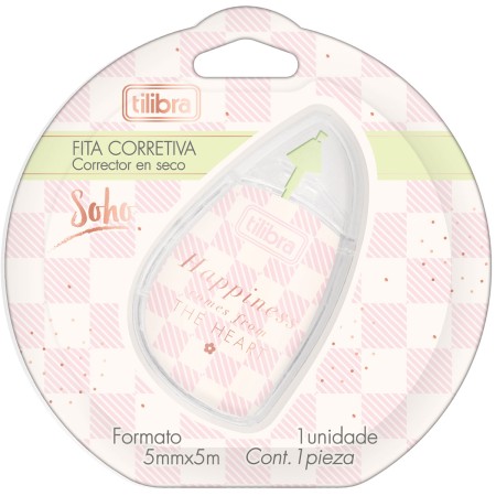 Foto ilustrativa Corretivo em Fita 5mmx5m Soho - Blister com 1 Unidade