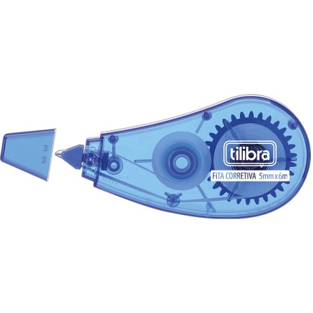 Foto ilustrativa Corretivo em Fita 5mmx6m Azul - Blister com 1 Unidade