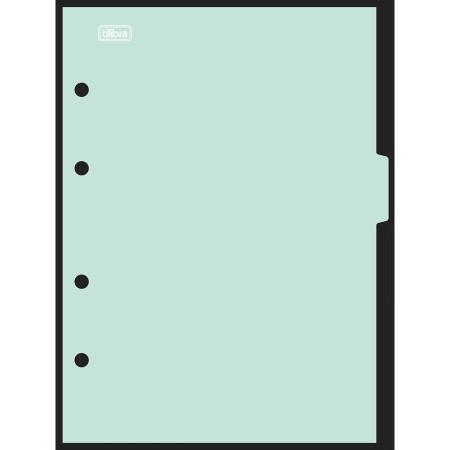 Foto ilustrativa Divisórias Pastel para Caderno Argolado Colegial