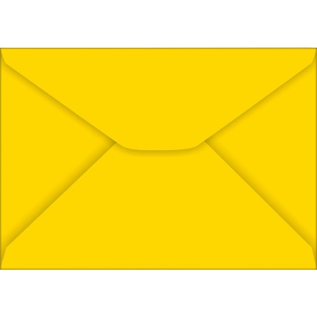 Foto ilustrativa Envelope Carta TB11 Amarelo 114x162mm - Caixa com 100 Unidades