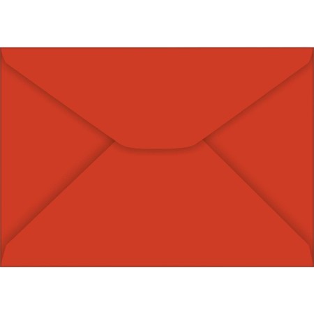 Foto ilustrativa Envelope Carta TB11 Vermelho 114x162mm - Caixa com 100 Unidades