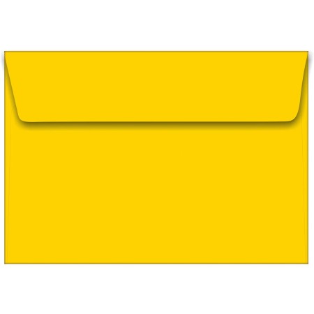 Foto ilustrativa Envelope Convite TB16 Amarelo 160x235mm - Caixa com 100 Unidades