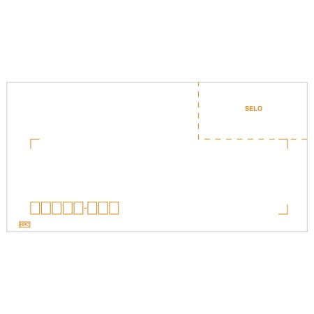 Foto ilustrativa Envelope Ofício Branco TB11 114x229mm