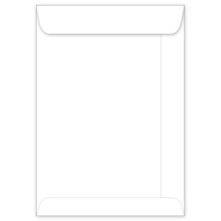 Foto ilustrativa Envelope Saco Branco OF17 110x170mm - Caixa com 500 Unidades
