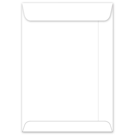 Foto ilustrativa Envelope Saco Branco OF34 240x340mm - Caixa com 100 Unidades