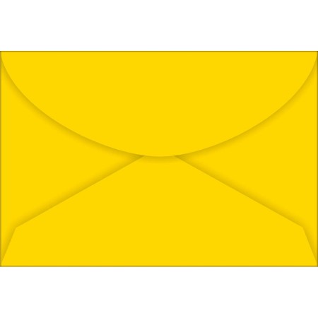 Foto ilustrativa Envelope Visita TB72 Amarelo 72x108mm - Caixa com 100 Unidades
