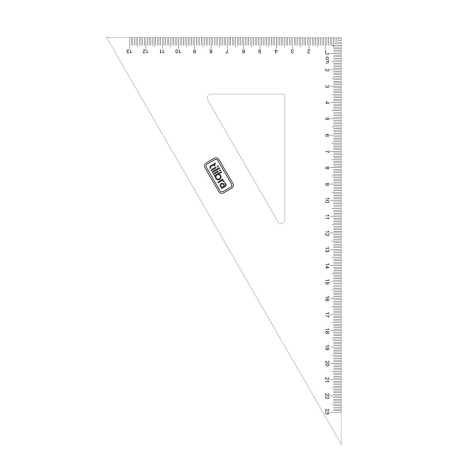 Foto ilustrativa Esquadro Escolar N.26 60 Graus Académie