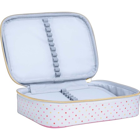 Foto ilustrativa Estojo Box Académie Coração Metalizado Azul