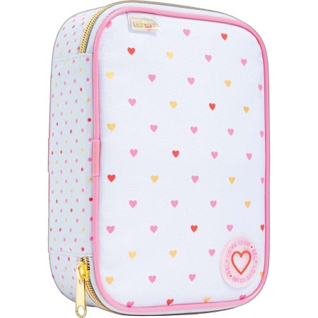 Foto ilustrativa Estojo Box Académie Coração Metalizado Azul