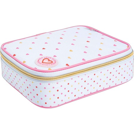 Foto ilustrativa Estojo Box Académie Coração Metalizado Azul