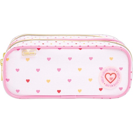 Foto ilustrativa Estojo Duplo Grande Académie Coração Metalizado