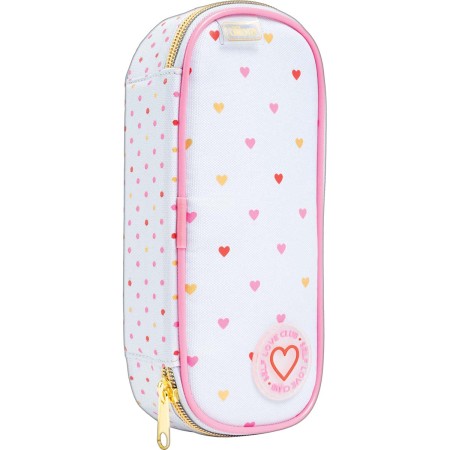 Foto ilustrativa Estojo Mini Box Coração Metalizado Azul