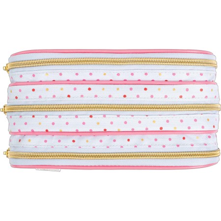 Foto ilustrativa Estojo Triplo G Académie Coração Metalizado Azul